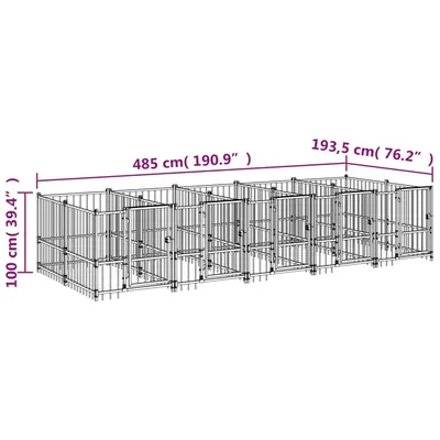 vidaXL Cage tout-en-un pour chien