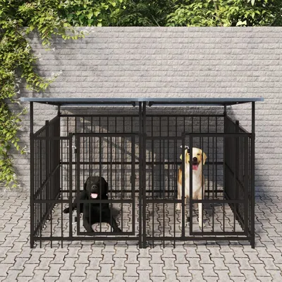 vidaXL Cage tout-en-un pour chien