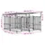 vidaXL Cage tout-en-un pour chien