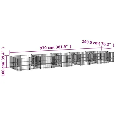 vidaXL Cage spacieuse pour chien