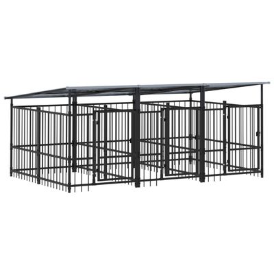 vidaXL Cage tout-en-un pour chien