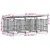 vidaXL Cage tout-en-un pour chien