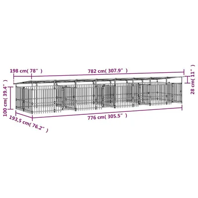 vidaXL Cage spacieuse pour chien vidaXL Cage spacieuse pour chien