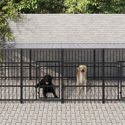 vidaXL Cage spacieuse pour chien