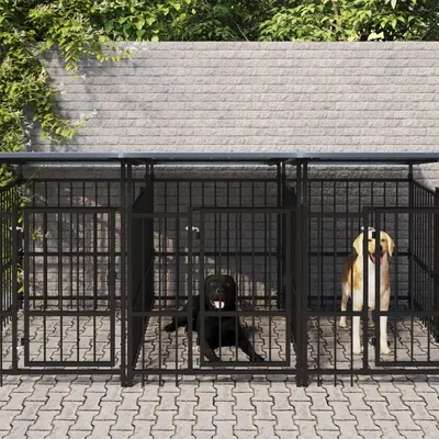 vidaXL Cage tout-en-un pour chien
