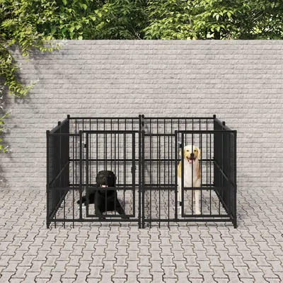 vidaXL Cage tout-en-un pour chien
