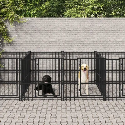 vidaXL Cage tout-en-un pour chien