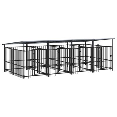 vidaXL Cage tout-en-un pour chien
