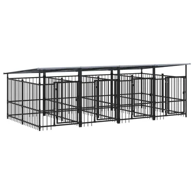 vidaXL Cage tout-en-un pour chien