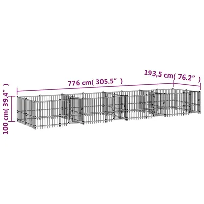 vidaXL Cage spacieuse pour chien