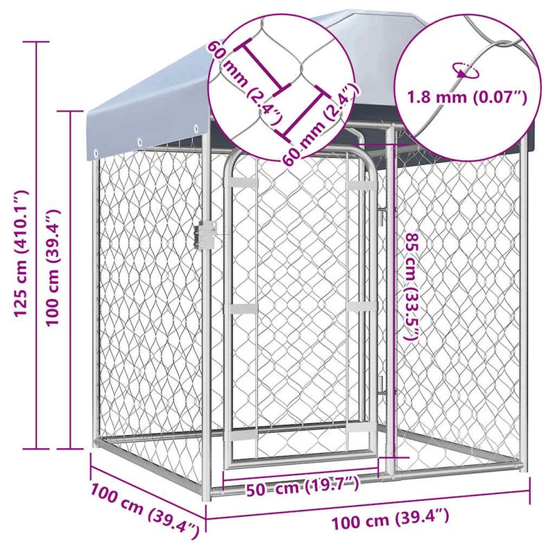 vidaXL Niche d’extérieur pour chien/chiot