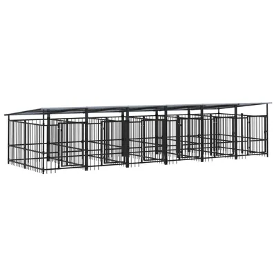 vidaXL Cage tout-en-un pour chien