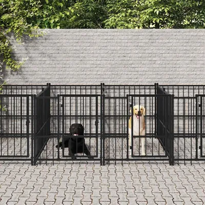 vidaXL Cage tout-en-un pour chien