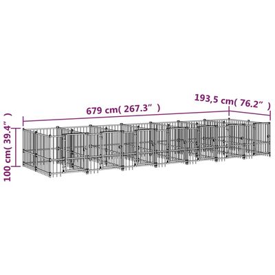vidaXL Cage tout-en-un pour chien