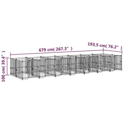vidaXL Cage tout-en-un pour chien