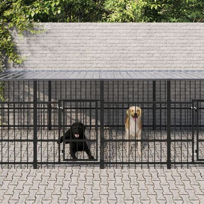 vidaXL Cage spacieuse pour chien