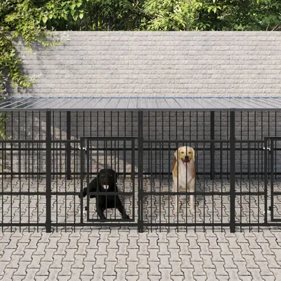 vidaXL Cage spacieuse pour chien
