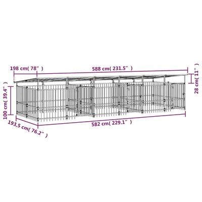 vidaXL Cage spacieuse pour chien vidaXL Cage spacieuse pour chien