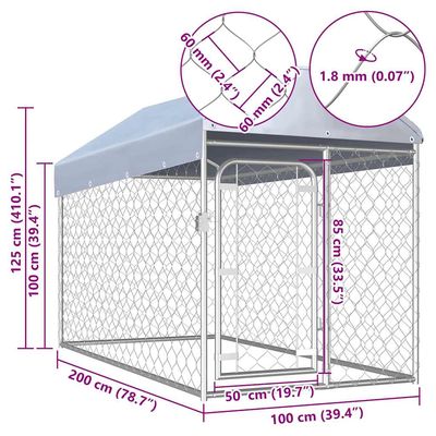 vidaXL Niche d’extérieur pour chien/chiot