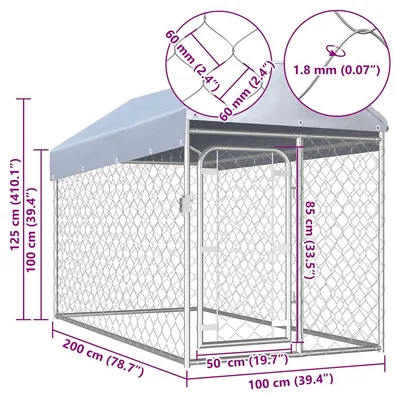 vidaXL Niche d’extérieur pour chien/chiot