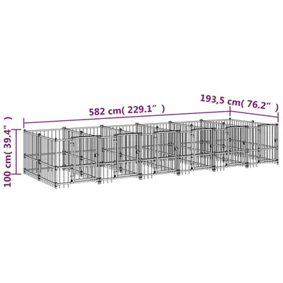 vidaXL Cage tout-en-un pour chien