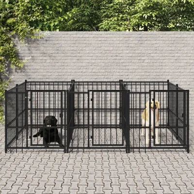 vidaXL Cage tout-en-un pour chien