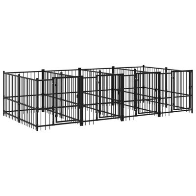 vidaXL Cage tout-en-un pour chien