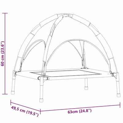 vidaXL Fauteuil d’extérieur pour chien