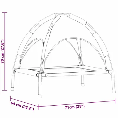 vidaXL Fauteuil d’extérieur pour chien vidaXL Fauteuil d’extérieur pour chien