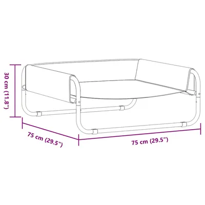vidaXL Lit surélevé Oxford pour chien vidaXL Lit surélevé Oxford pour chien