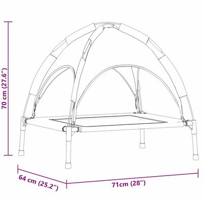 vidaXL Fauteuil d’extérieur pour chien