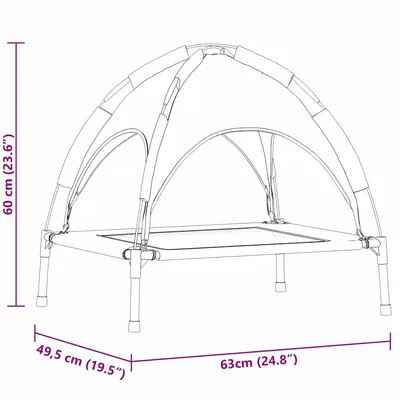 vidaXL Fauteuil d’extérieur pour chien