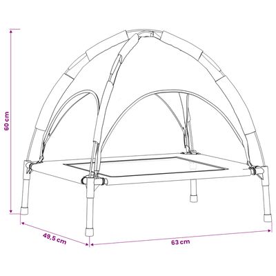 vidaXL Fauteuil d’extérieur pour chien