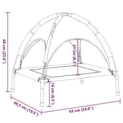 vidaXL Fauteuil d’extérieur pour chien