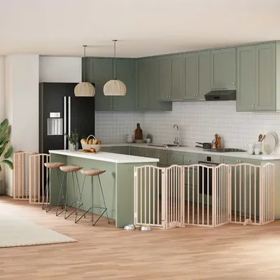 vidaXL Barrière en bois de peuplier pour chien