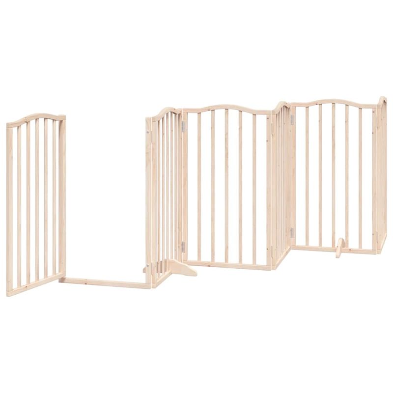 vidaXL Barrière en bois de peuplier pour chien