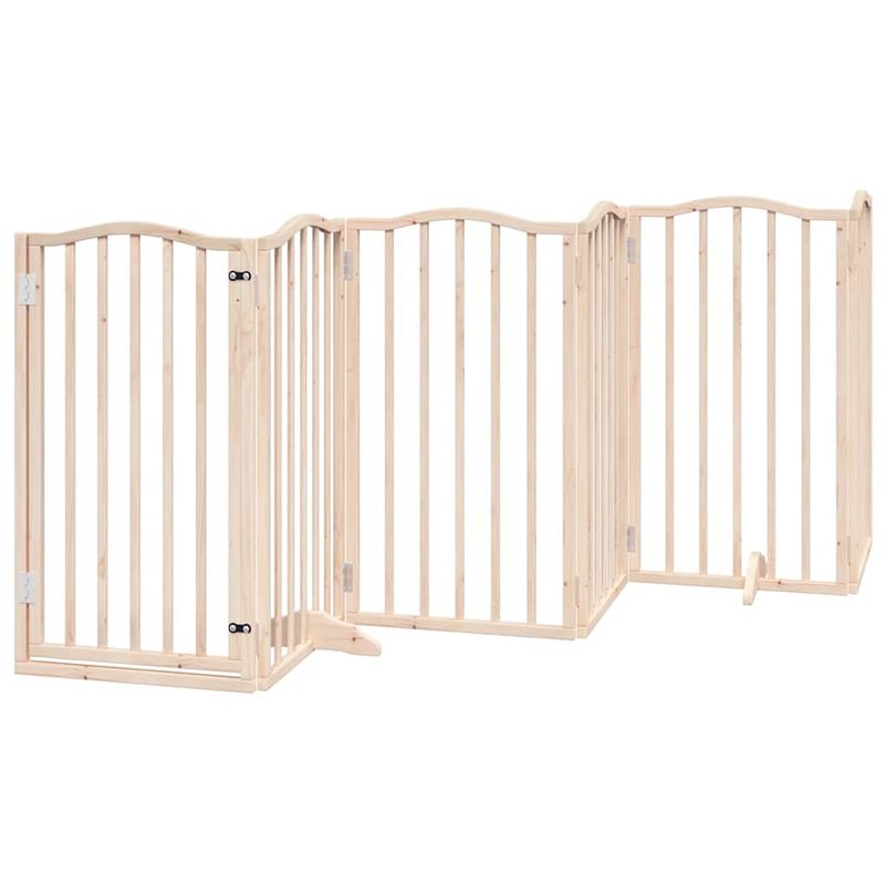vidaXL Barrière en bois de peuplier pour chien