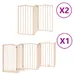 vidaXL Barrière en bois de peuplier pour chien