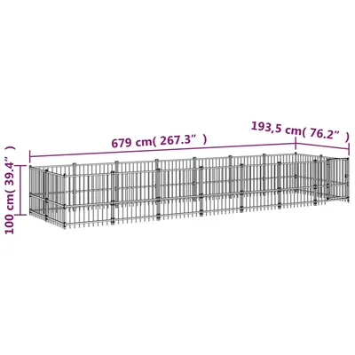 vidaXL Cage spacieuse pour chien vidaXL Cage spacieuse pour chien