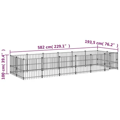 vidaXL Cage spacieuse pour chien