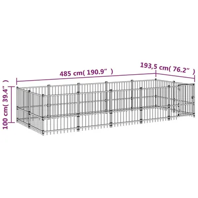 vidaXL Cage spacieuse pour chien