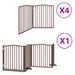vidaXL Barrière en bois de peuplier pour chien