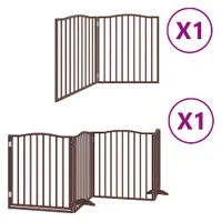 vidaXL Barrière en bois de peuplier pour chien