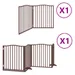 vidaXL Barrière en bois de peuplier pour chien