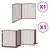 vidaXL Barrière en bois de peuplier pour chien vidaXL Barrière en bois de peuplier pour chien