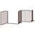 vidaXL Barrière en bois de peuplier pour chien