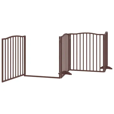 vidaXL Barrière en bois de peuplier pour chien