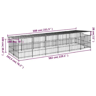 vidaXL Cage spacieuse pour chien