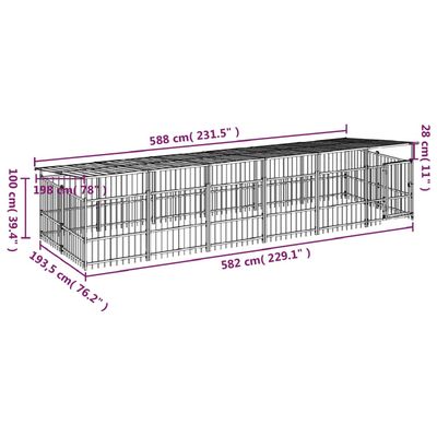 vidaXL Cage spacieuse pour chien