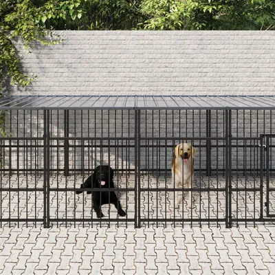 vidaXL Cage spacieuse pour chien